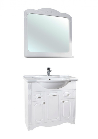 Тумба под раковину Bellezza Кантри-85 белая фото