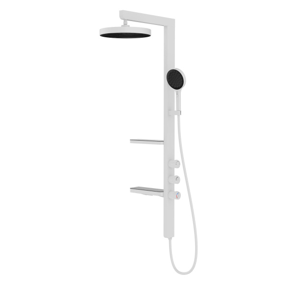 Душевая система Vincea Inspire VSFS-3I11W белая матовая фото