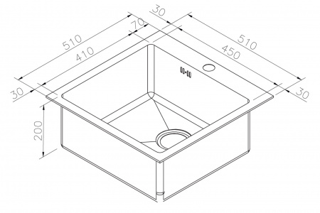 Мойка кухонная Zorg Inox Pvd SZR-51 BRONZE фото