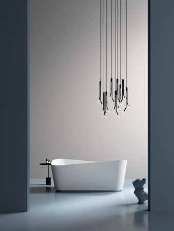 Ванна из искусственого камня Abber Stein AS9609 170x75 белая матовая фото