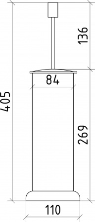Ершик для туалета Boheme Royal Crystal 10928-CR фото