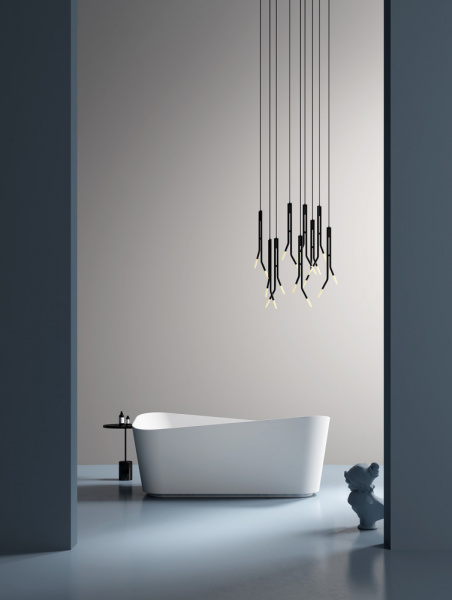 Ванна из искусственого камня Abber Stein AS9609 170x75 белая матовая фото