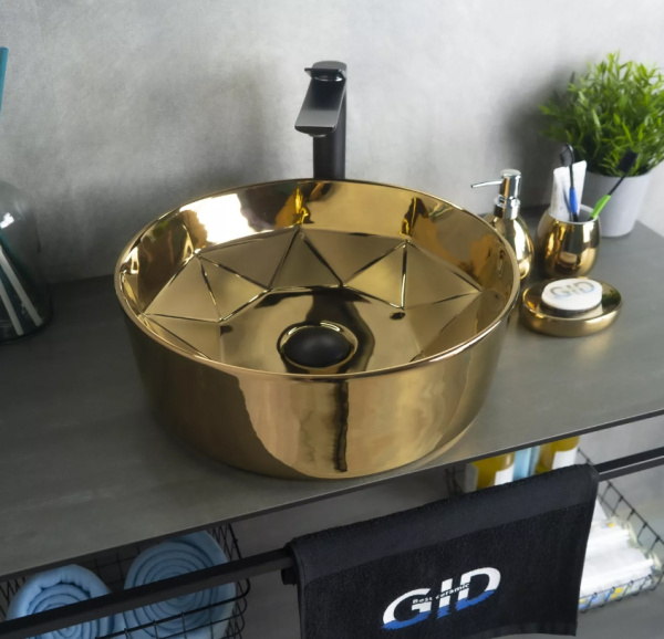 Накладная раковина GID Luxe Line D1342h015 40х40 фото
