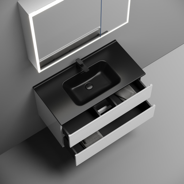 Тумба под раковину Sancos Folk FL90W белая фото