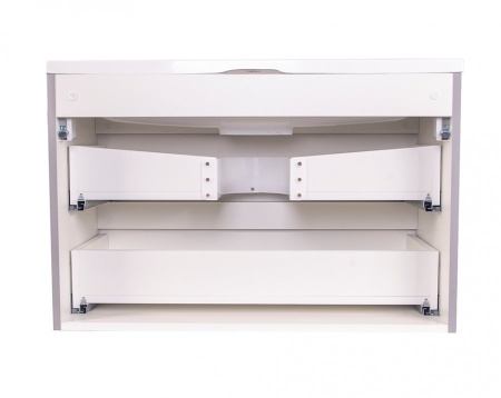 Тумба под раковину Style Line Бергамо мини 90 СС-00002365 серая фото