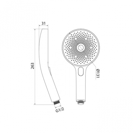 Душевая лейка Iddis SpaHome SPA3F0Bi18 фото