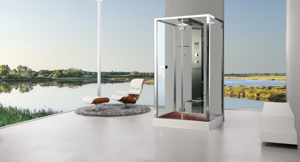 Душевая кабина с гидромассажем и паром Acquazzone Helena SW 120 120х90х220 фото