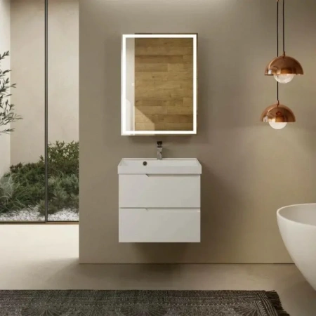 Тумба под раковину Aquame S3 AQM900360WH 60 см, белая фото