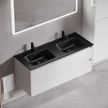 Тумба под раковину Sancos Libra LB120-2W белая фото