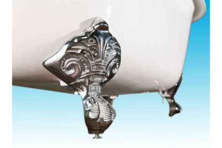 Чугунная ванна Elegansa Gretta chrome 170х75 на ножках фото