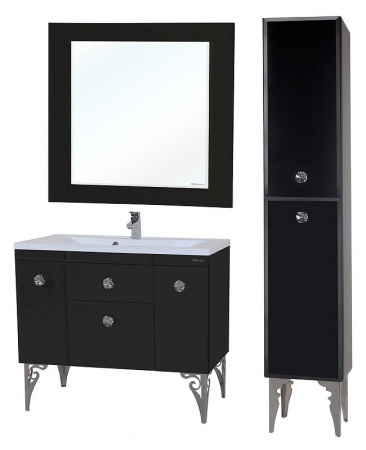 Тумба под раковину Bellezza Луссо-100 черная фото