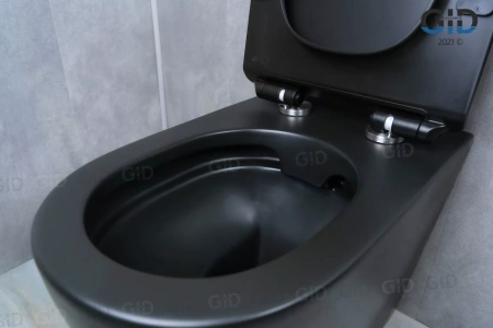 Унитаз приставной Gid TRS-269BM черный матовый фото