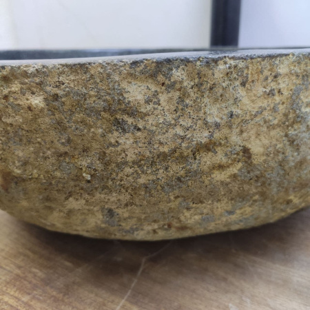 Накладная раковина из речного камня RS01151 (41*38*15) E13 фото