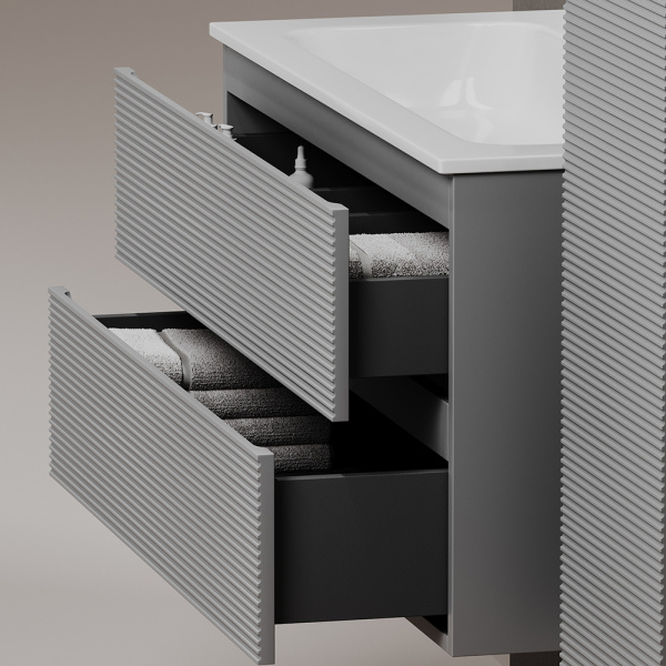 Тумба под раковину Sancos Folk FL80ES Ergraut soft фото