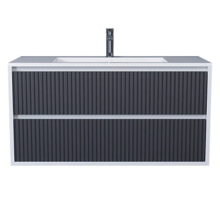 Тумба под раковину Uperwood Next 100 3930205159 белая/графит фото