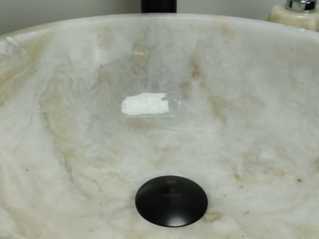 Накладная раковина из оникса Indo Bowl Yellow Small TinLip BO-00310 фото