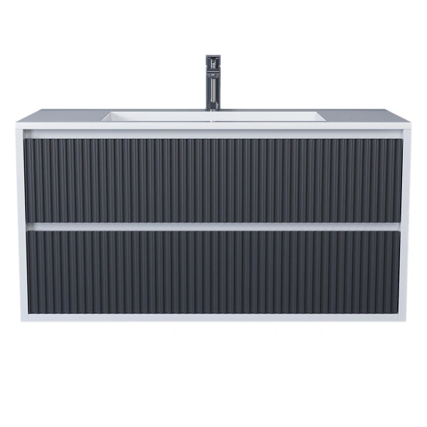 Тумба под раковину Uperwood Next 100 3930205159 белая/графит фото