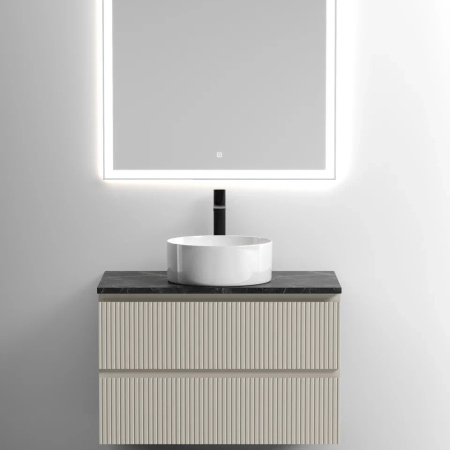 Столешница с отверстием под смеситель Sancos TT80A1X 80 см, black sky фото