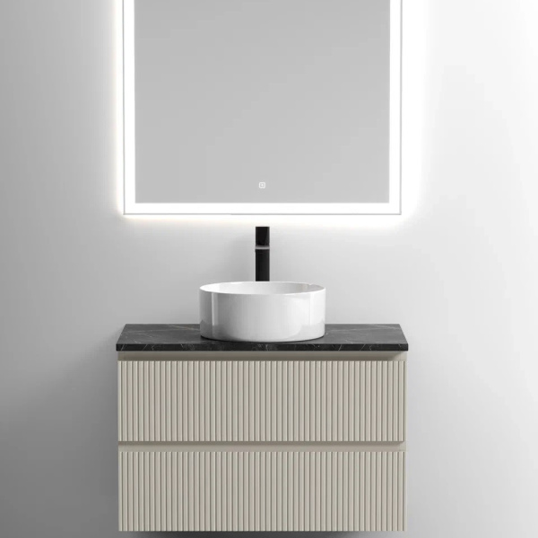 Столешница с отверстием под смеситель Sancos TT80A1X 80 см, black sky фото