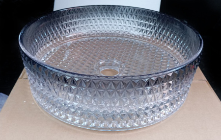 Накладная раковина из стекла CeramaLux GL10 36x36 фото