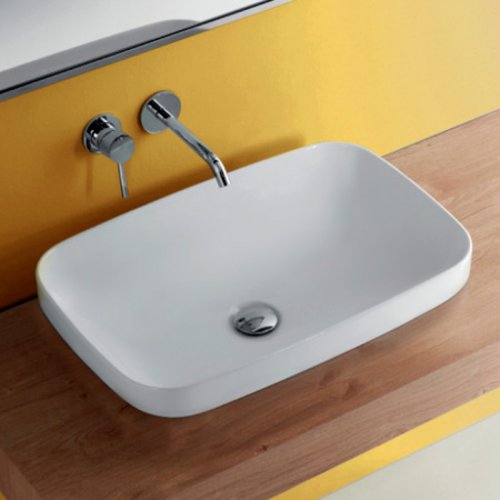 Полувстраиваемая раковина Kerasan Tribeca 514330 60x38 белая матовая фото