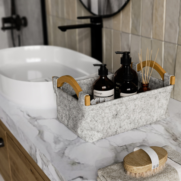 Корзина WasserKRAFT Aula WB-110-L 37x25 фото