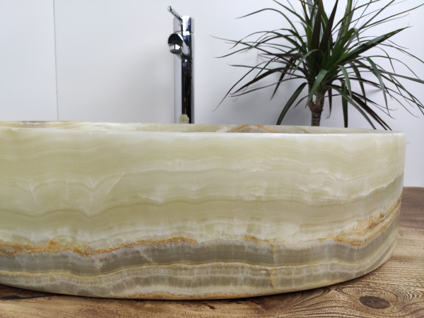 Раковина из оникса Indo Oval Green Big OG-00134 фото