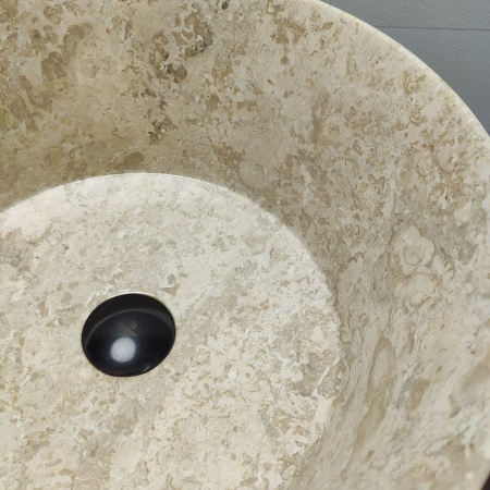 Раковина напольная из мрамора Cream MN-01362 (40*40*90) фото