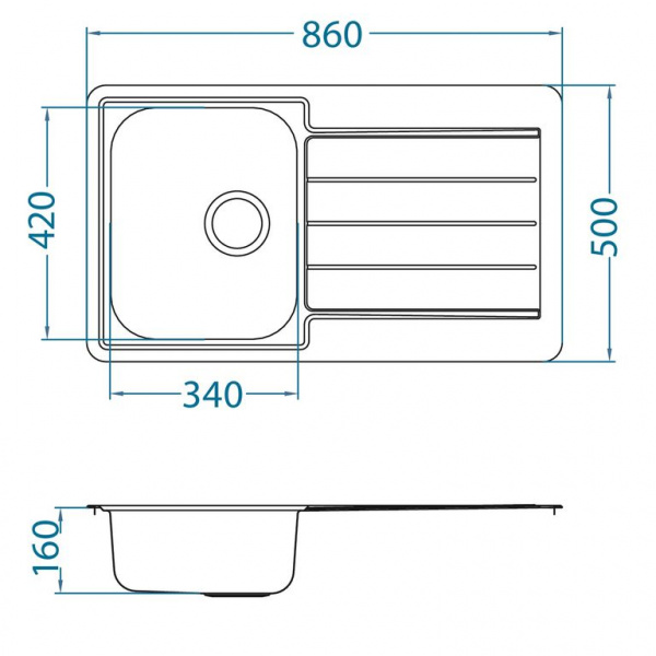 Мойка для кухни Alveus Monarch Line 20 Gold фото