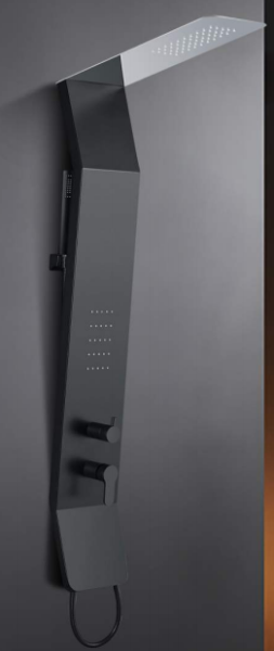 Душевая панель Cerutti SPA Chika СТ9255 черная матовая фото