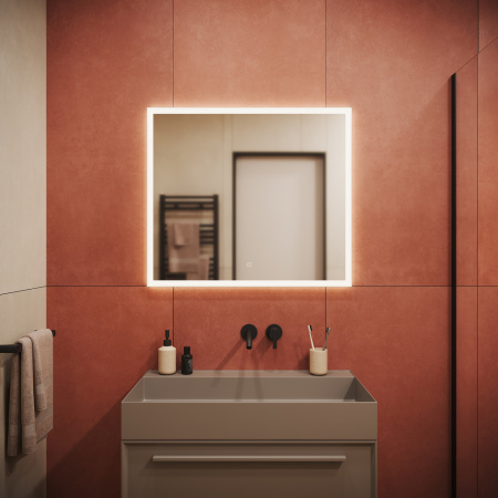 Зеркало с подсветкой Sancos Palace PA800 80x70 фото