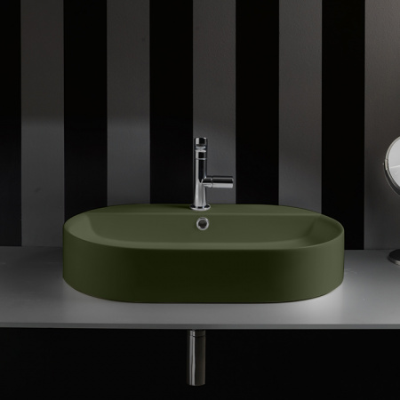 Раковина Kerasan Ciotola 028511*1 65x40 Verde muschio фото