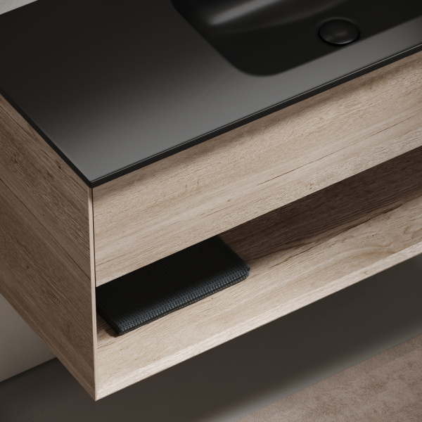 Тумба под раковину Sancos Marmi 1.0 MR1.0100REG дуб галифакс натуральный фото