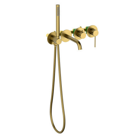 Смеситель для ванны с душем Timo Saona 2314/20YSM Золото шлифованное фото