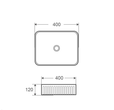 Накладная раковина Grossman GR-3061 40x40 фото