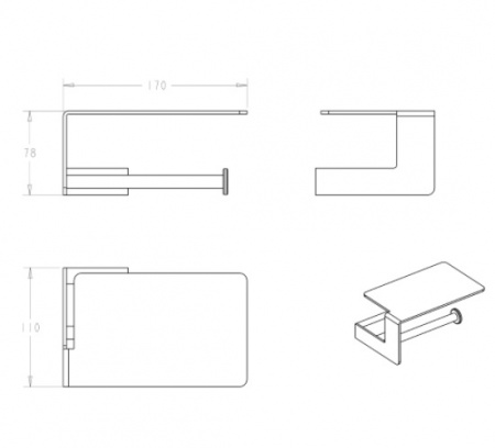 Держатель для туалетной бумаги Boheme Q 10941-G-B фото