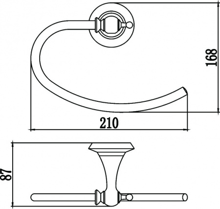Полотенцедержатель Savol 69 S-006960 фото