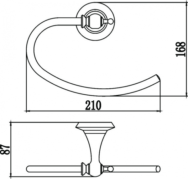 Полотенцедержатель Savol 69 S-006960 фото