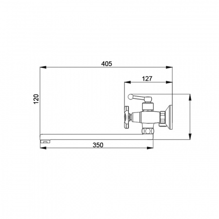 Смеситель для ванны с душем Raiber Talis R8002 фото