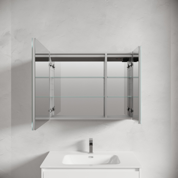 Зеркало-шкаф с подсветкой Sancos Evoke SC8090 90x70 фото