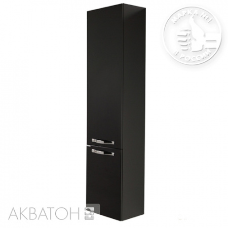 Шкаф-колонна Акватон Ария М 1A124403AA950 черный-глянец фото