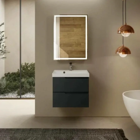 Тумба под раковину Aquame S3 AQM900360GM 60 см, антрацит фото
