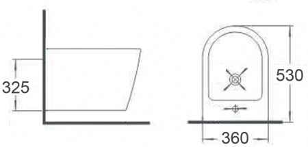 Биде подвесное Timo Inari ТК-504 фото