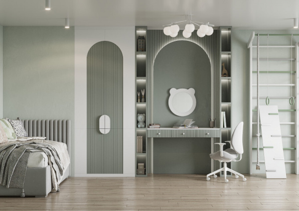 Детское зеркало Акватон Каспер 1A283302CRE20 мишка фото