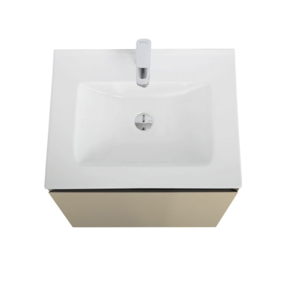 Тумба под раковину Art&Max Latina AM-Latina-600-1C-SO-BGM серо-бежева матовая фото