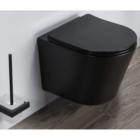 Подвесной унитаз GID TR2130BM черный матовый фото