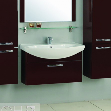 Тумба под раковину Акватон Ария 80 1A141701AA430 тёмно-коричневая фото