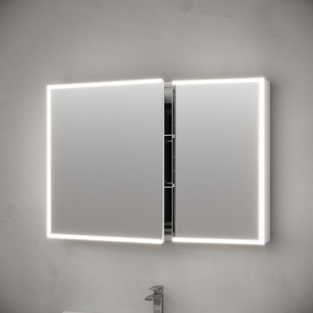 Зеркало-шкаф с подсветкой Sancos Evoke SC80100 100x70 фото