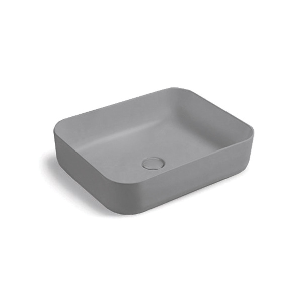 Накладная раковина Vincea VBS-105MG 50x41 серая матовая фото