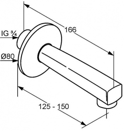 Излив для ванны Grohe BauCosmopolitan 13255000 фото